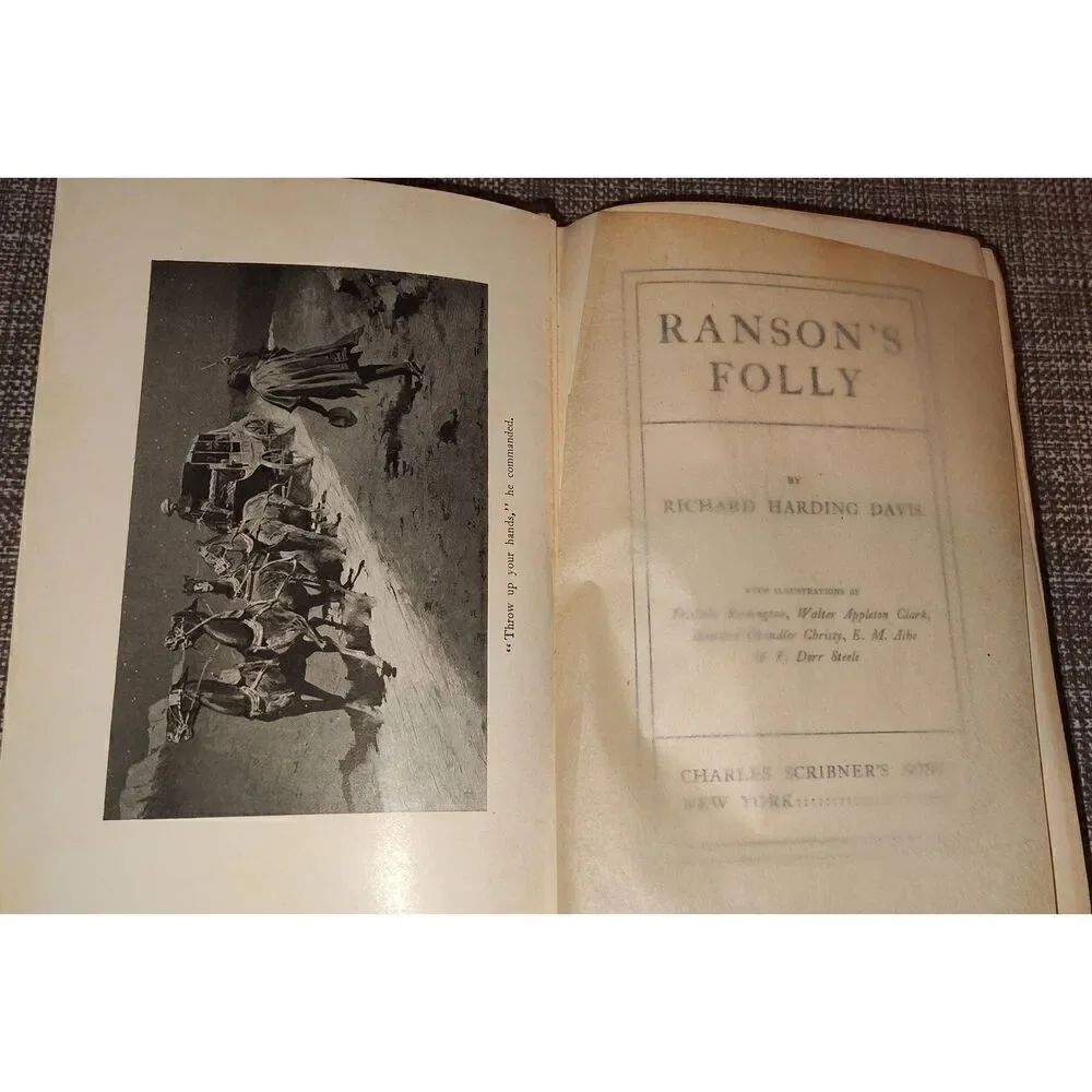Ranson's Folly By Richard Harding Davis Vintage HC 1902 1st Edition Western